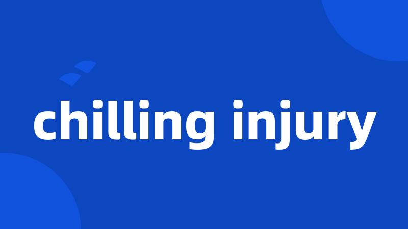 chilling injury