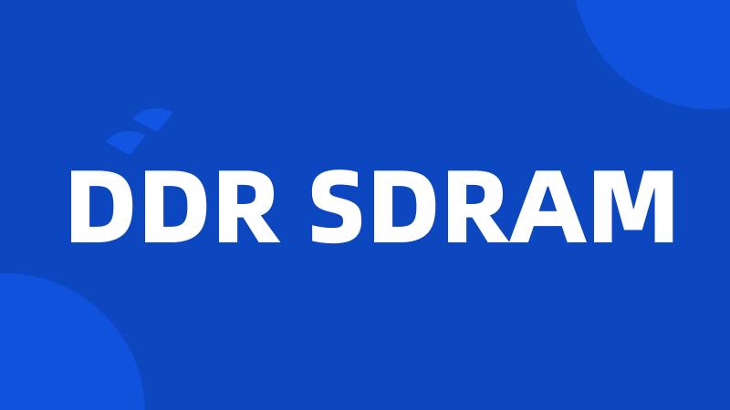 DDR SDRAM