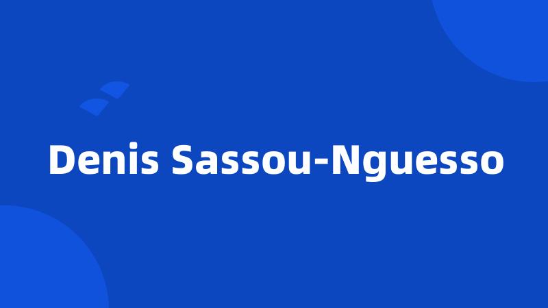 Denis Sassou-Nguesso