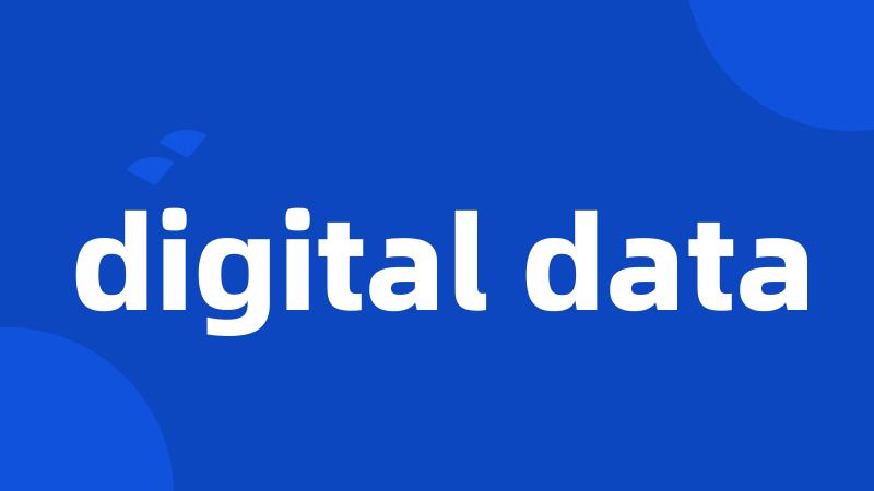 digital data