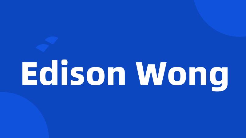 Edison Wong