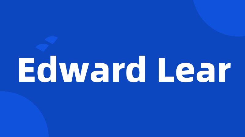 Edward Lear