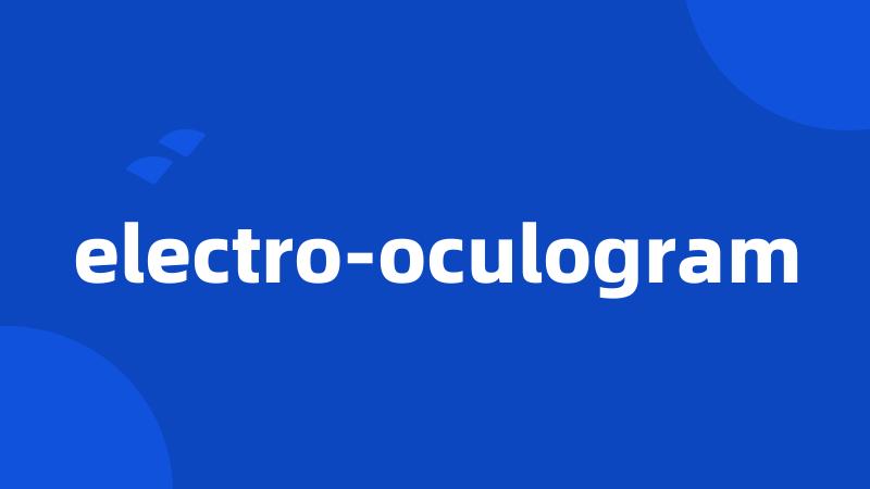 electro-oculogram