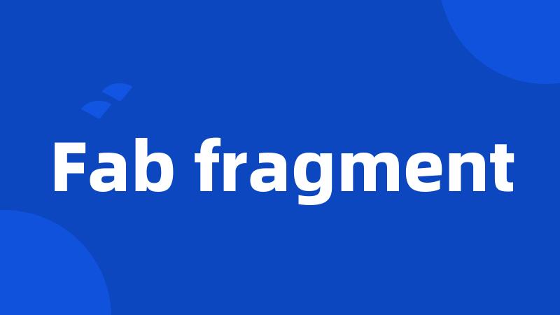Fab fragment