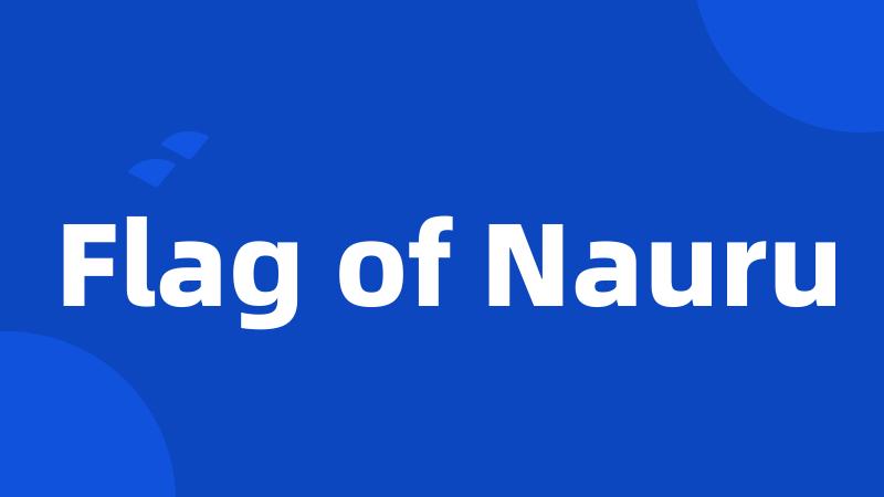Flag of Nauru