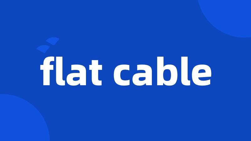 flat cable
