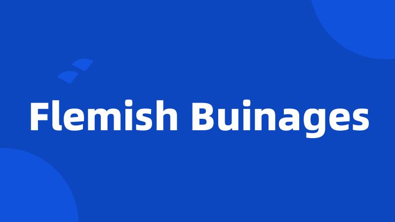 Flemish Buinages