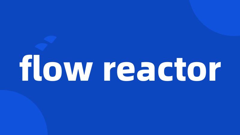 flow reactor