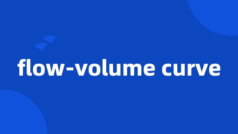 flow-volume curve