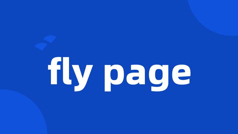 fly page