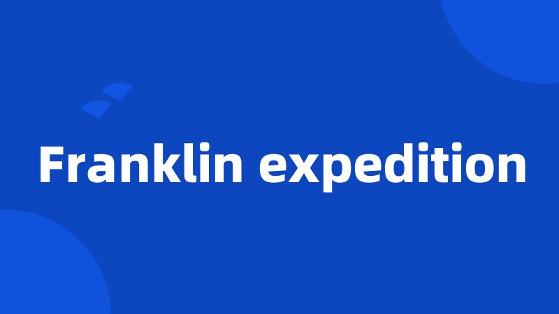 Franklin expedition