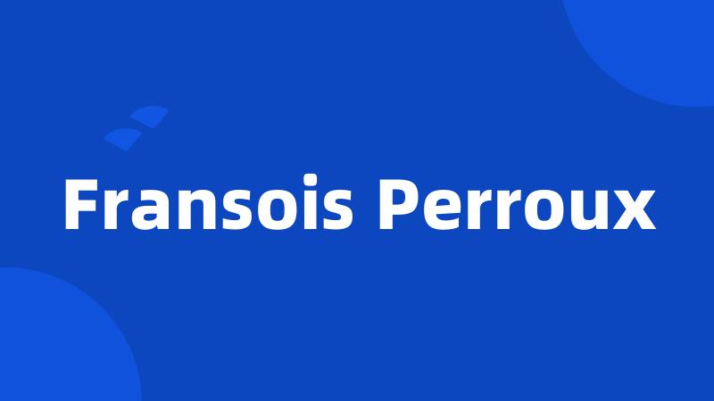 Fransois Perroux