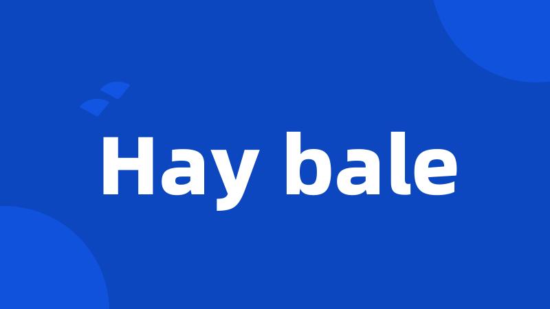 Hay bale