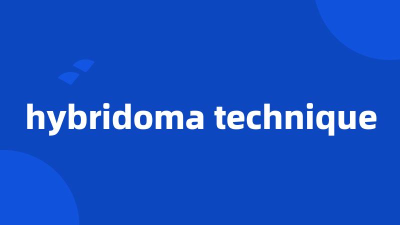 hybridoma technique