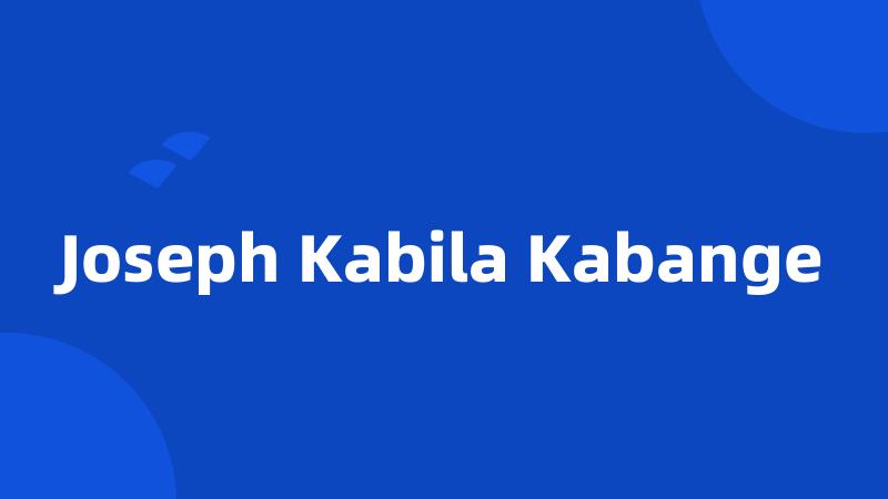 Joseph Kabila Kabange
