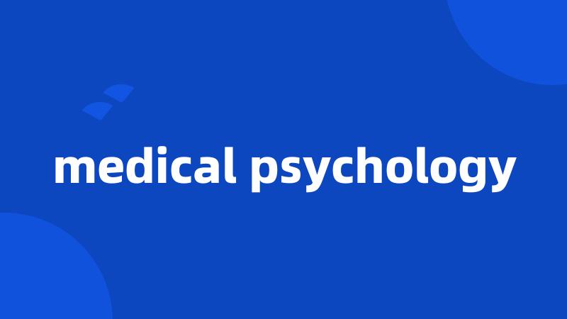 medical psychology