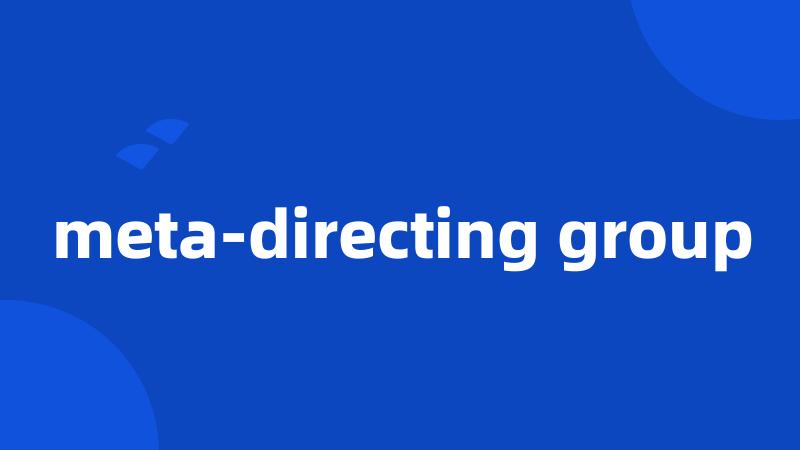 meta-directing group