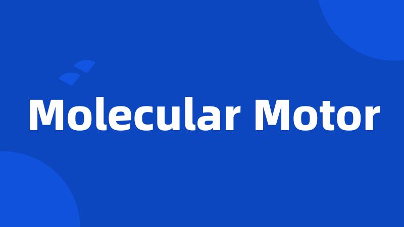 Molecular Motor