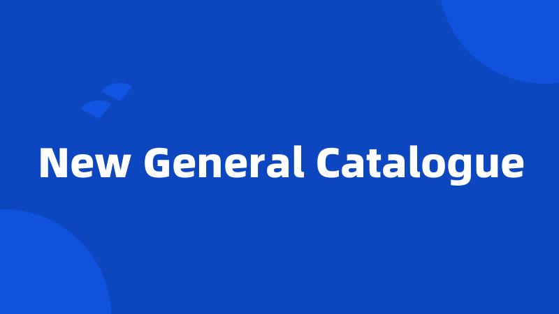 New General Catalogue