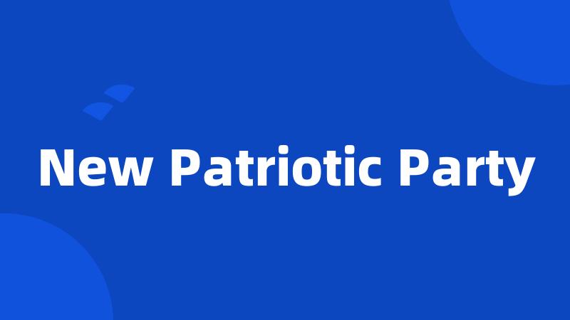 New Patriotic Party