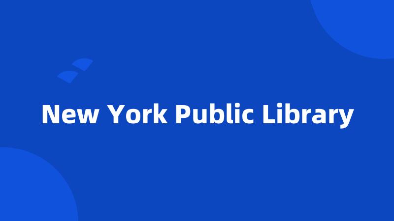 New York Public Library