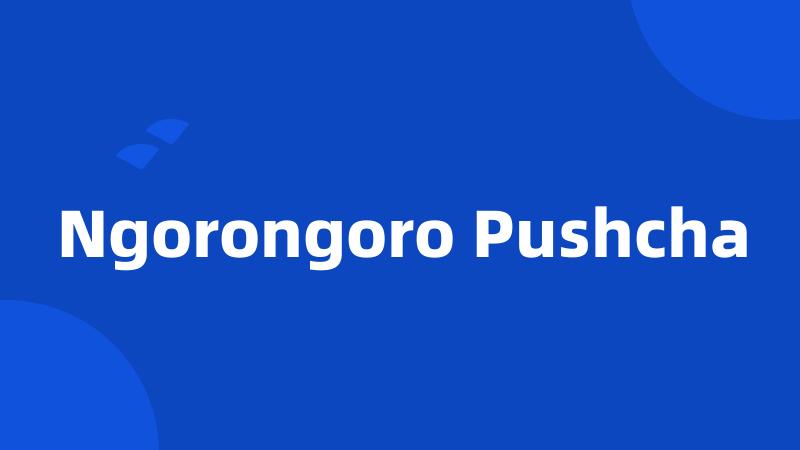 Ngorongoro Pushcha