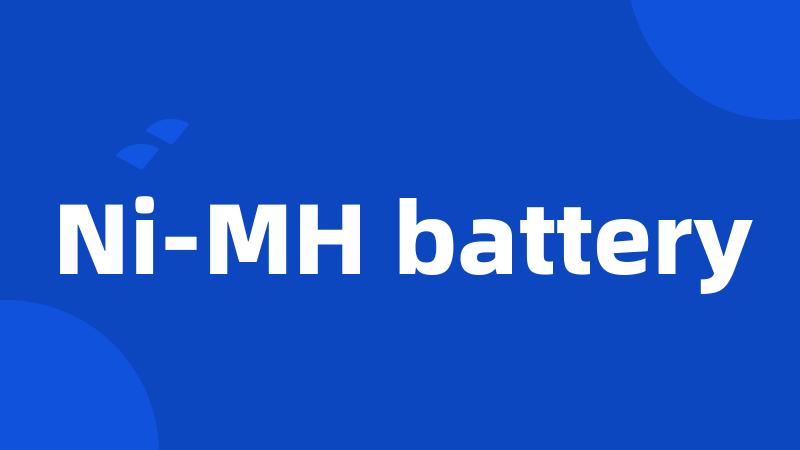 Ni-MH battery