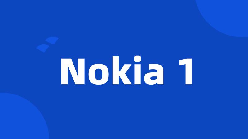 Nokia 1