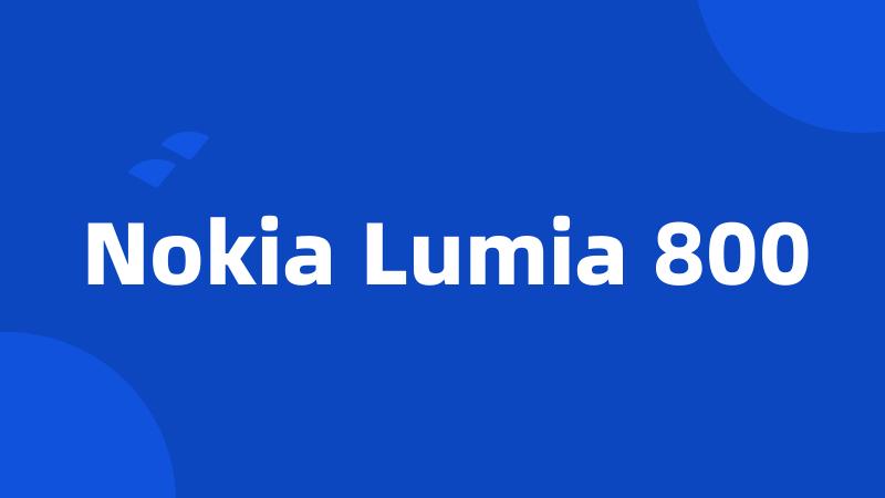Nokia Lumia 800