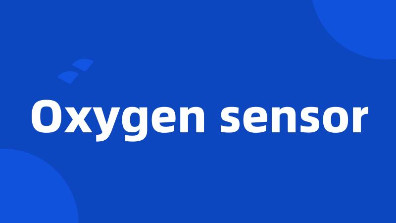 Oxygen sensor