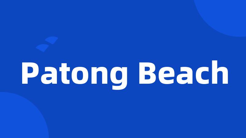Patong Beach