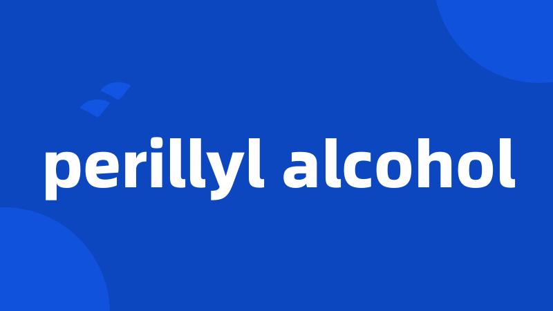 perillyl alcohol