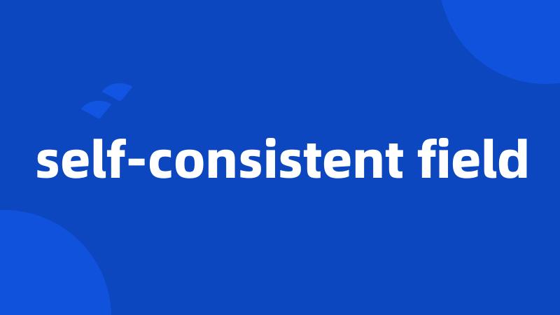 self-consistent field