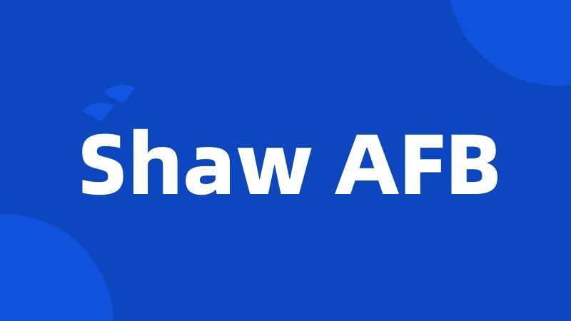 Shaw AFB