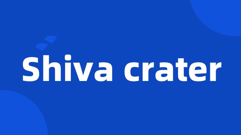 Shiva crater