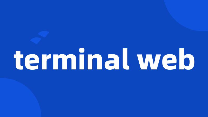terminal web