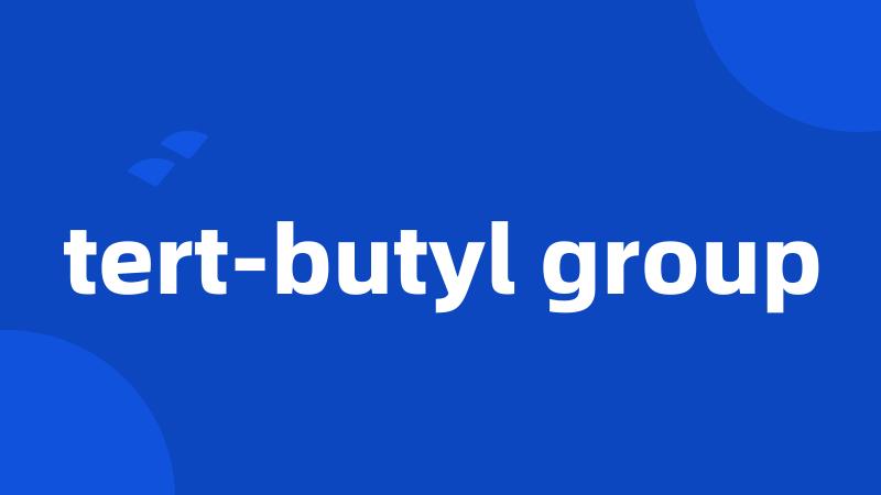 tert-butyl group