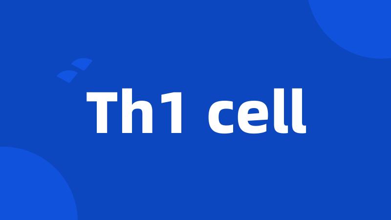 Th1 cell
