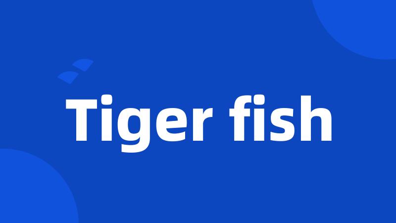 Tiger fish