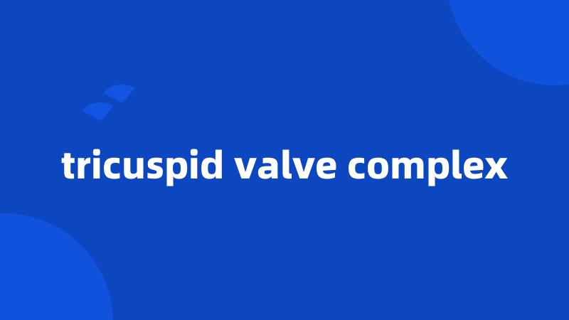 tricuspid valve complex