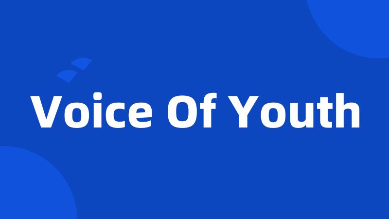 Voice Of Youth