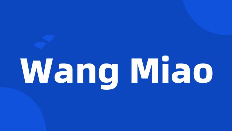 Wang Miao