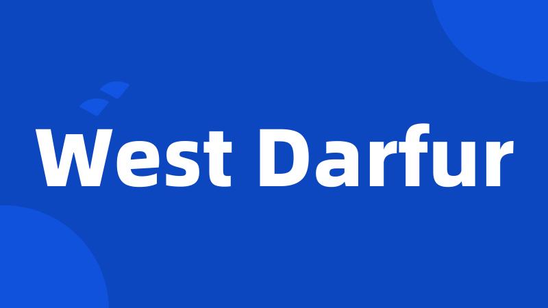 West Darfur