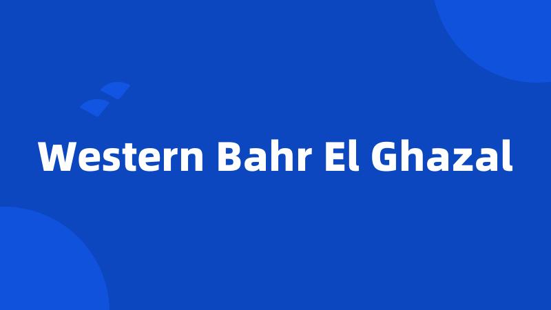 Western Bahr El Ghazal