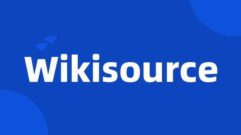 Wikisource