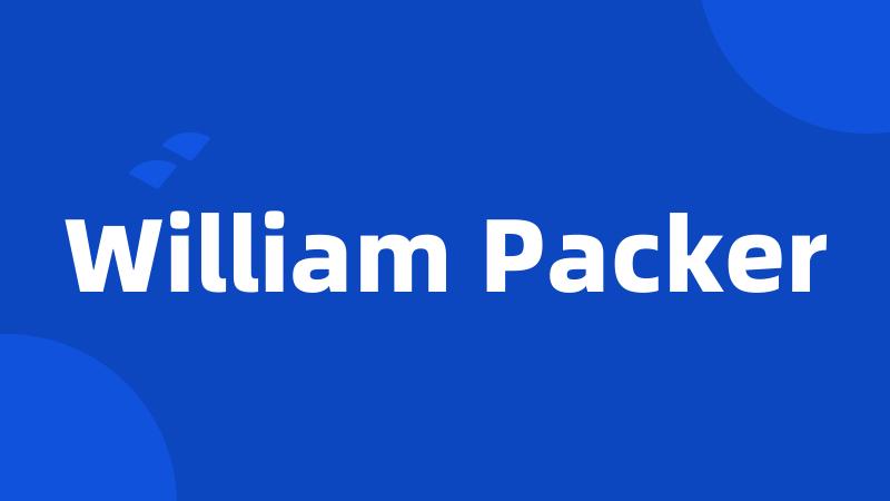 William Packer