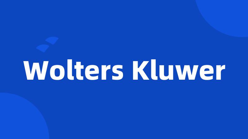 Wolters Kluwer