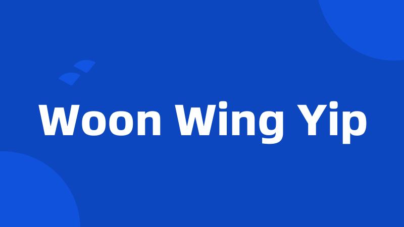 Woon Wing Yip