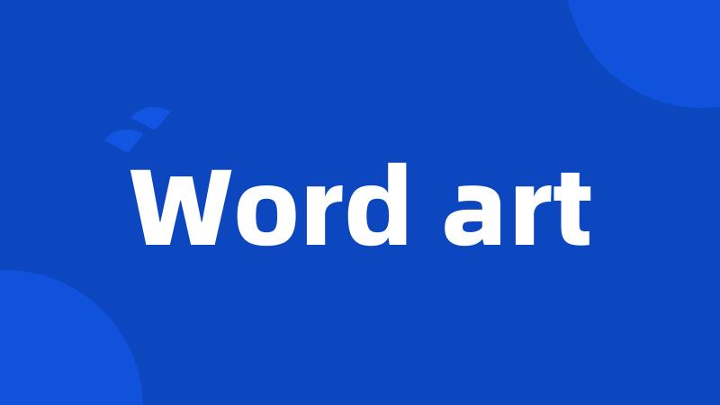 Word art
