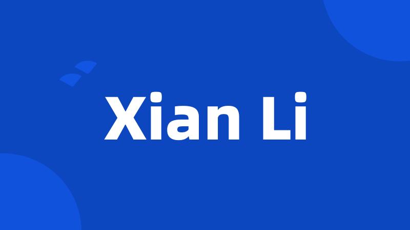 Xian Li